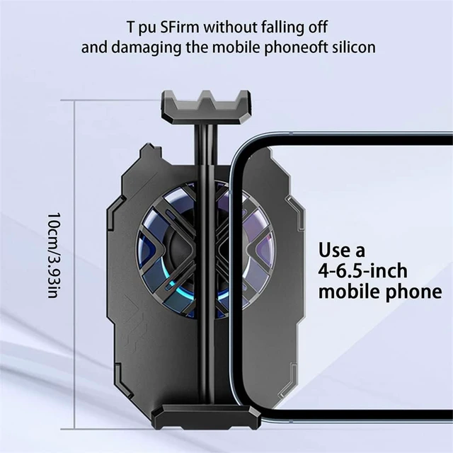 Alt view image 3 of 5 - Mini Mobile Phone Radiator Chicken-eating Game Cooler Portable Built-in Battery Peripherals Air-cooled Cooling Fan