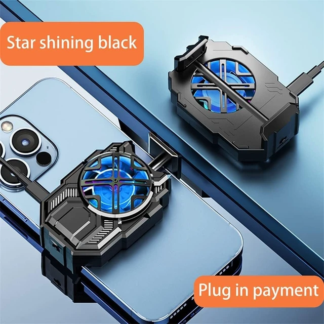 Alt view image 5 of 5 - Mini Mobile Phone Radiator Chicken-eating Game Cooler Portable Built-in Battery Peripherals Air-cooled Cooling Fan