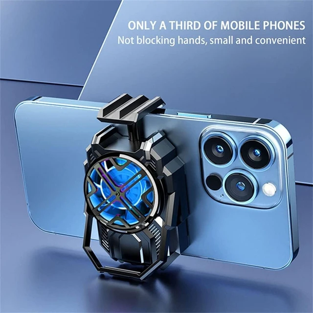 Alt view image 4 of 5 - Mini Mobile Phone Radiator Chicken-eating Game Cooler Portable Built-in Battery Peripherals Air-cooled Cooling Fan