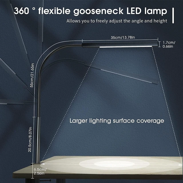 Alt view image 5 of 6 - Flexible gooseneck Clip LED Reading Light