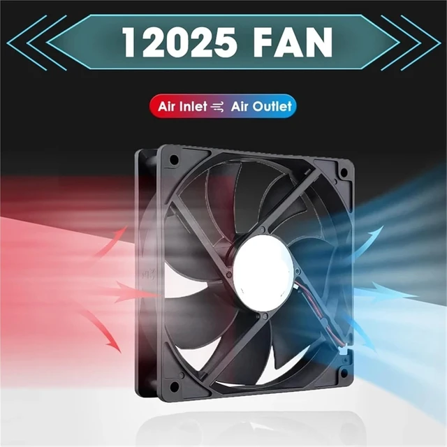 Alt view image 2 of 4 - MultiSize Brushless USB Cooling Fan 40140mm(6015-3500RPM Fan)