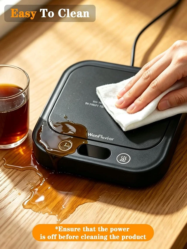 Alt view image 7 of 7 - Coffee Mug Warmer for Desk, USB-Powered Cup Warmer, Smart Candle Warmer