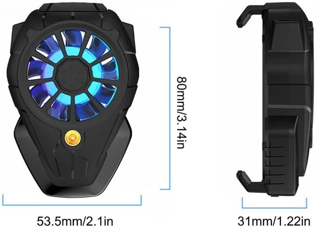 Alt view image 2 of 5 - Mobile Phone Radiator Cooling Fan Back Clip For Game RadiatorPortable(D)