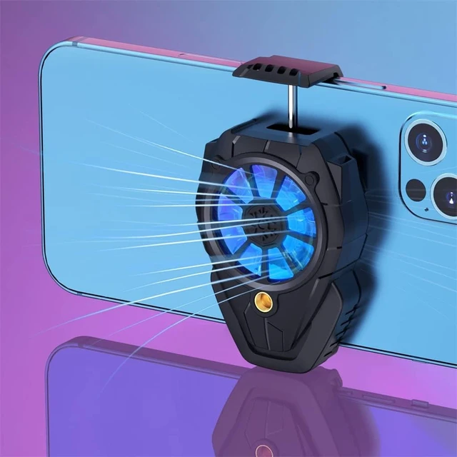 Alt view image 4 of 5 - Mobile Phone Radiator Cooling Fan Back Clip For Game RadiatorPortable(D)
