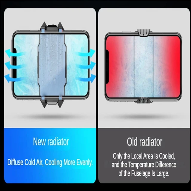 Alt view image 3 of 5 - Mobile Phone Radiator Cooling Fan Case for Cooler Cellphone