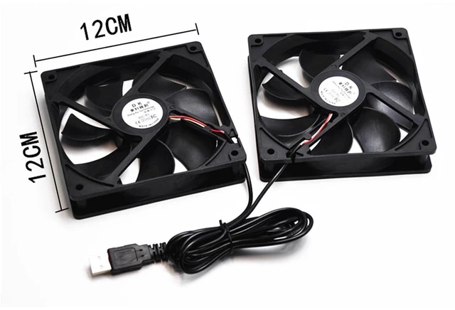Alt view image 4 of 5 - 5V USB power bank charging head supply 8/9/12/14CM cooling fan(92*92*25MM)