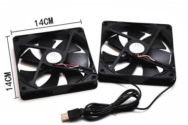 Alt view image 5 of 5 - 5V USB power bank charging head supply 8/9/12/14CM cooling fan(92*92*25MM)
