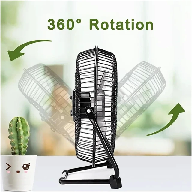 Alt view image 5 of 5 - 8-inch USB Desk Fan for Home Office