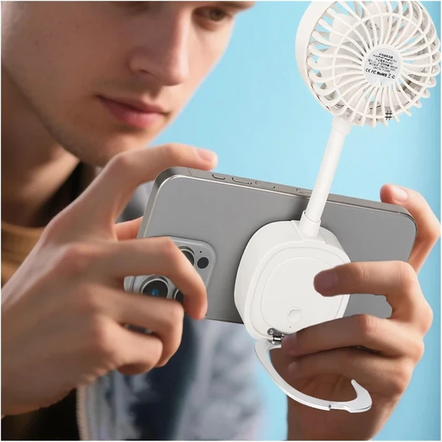 Alt view image 3 of 7 - Magnetic Fan For Handheld & Desk
