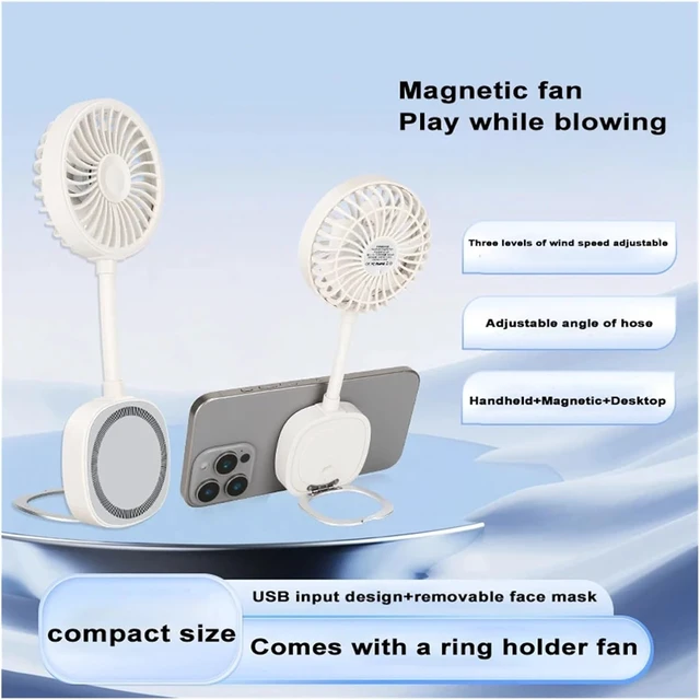 Alt view image 4 of 7 - Magnetic Fan For Handheld & Desk