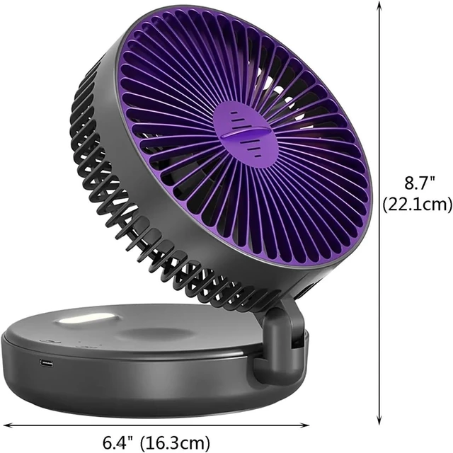 Alt view image 6 of 6 - Foldable Fan for Office Desk