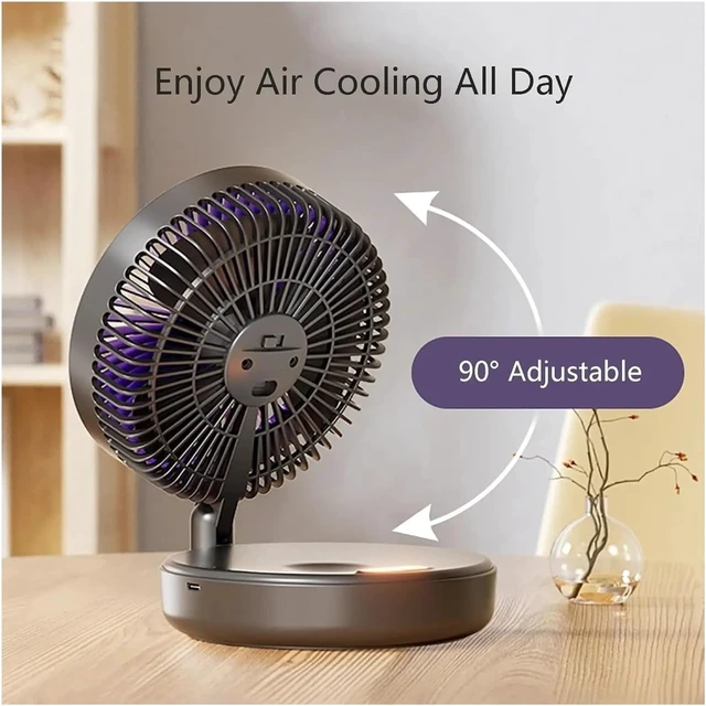 Alt view image 5 of 6 - Foldable Fan for Office Desk