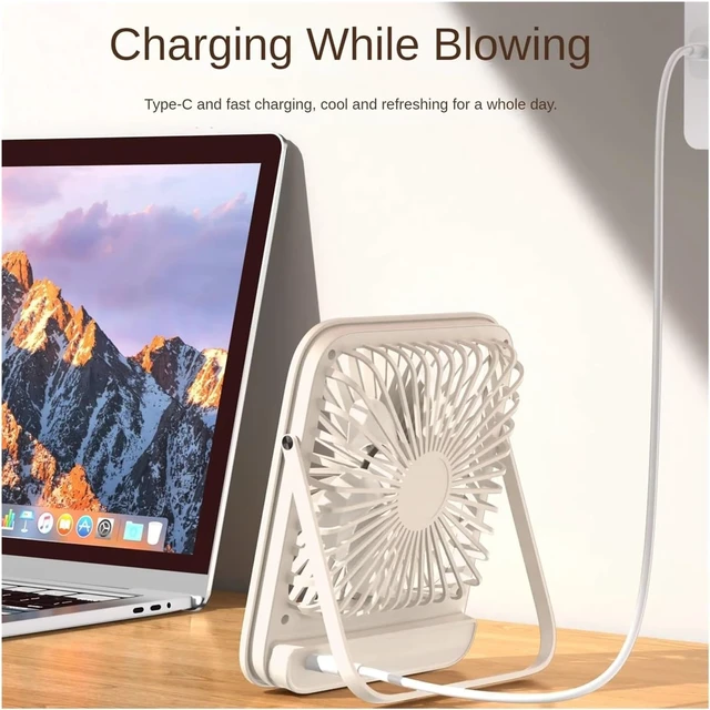 Alt view image 5 of 5 - Portable USB Folding Fan For Office Outdoor