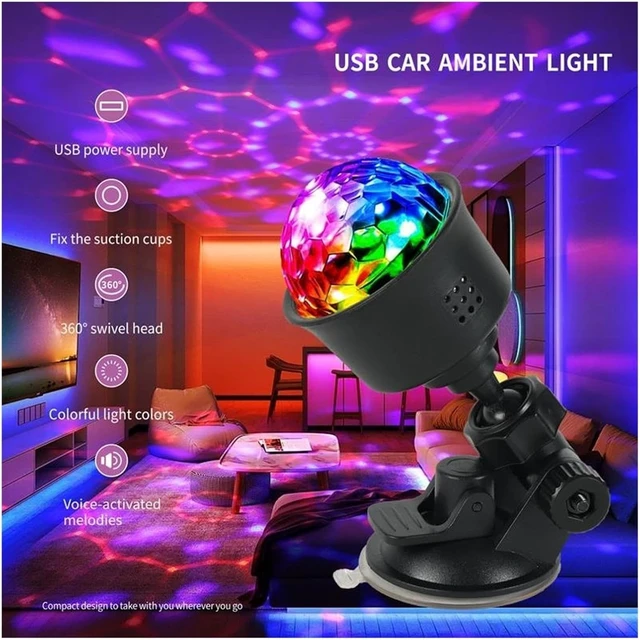 Alt view image 2 of 7 - Rotatable Multicolor Projector Light, USBPowered Night Light