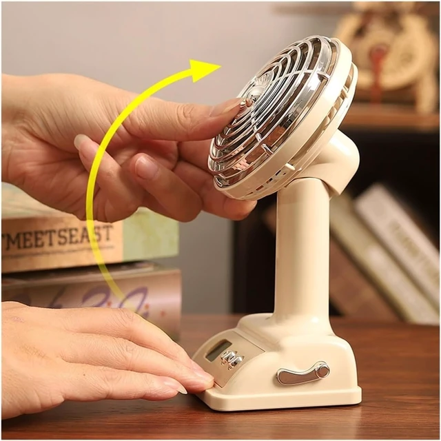 Alt view image 3 of 6 - Desktop Fan with Digital Display