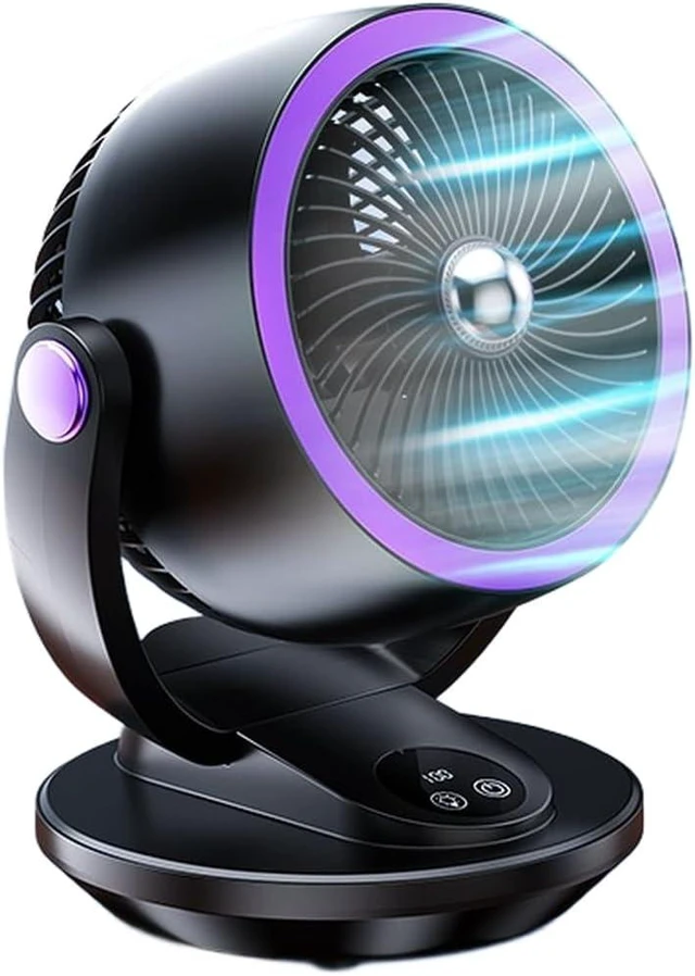 Main image of USB Rechargeable Desk Fan(Gray)