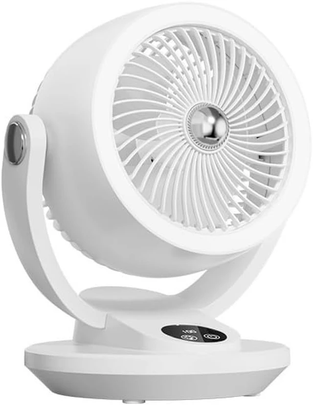 Alt view image 2 of 6 - USB Rechargeable Desk Fan(Gray)