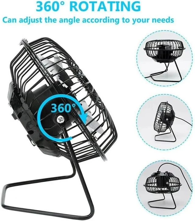 Alt view image 4 of 6 - Mini USB Fan For Office Home & Travel