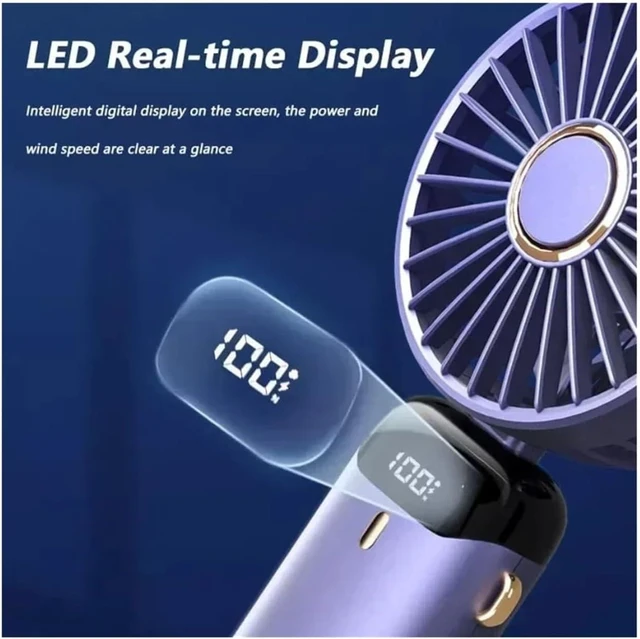 Alt view image 2 of 4 - Foldable Neck Fan For Travel & Office
