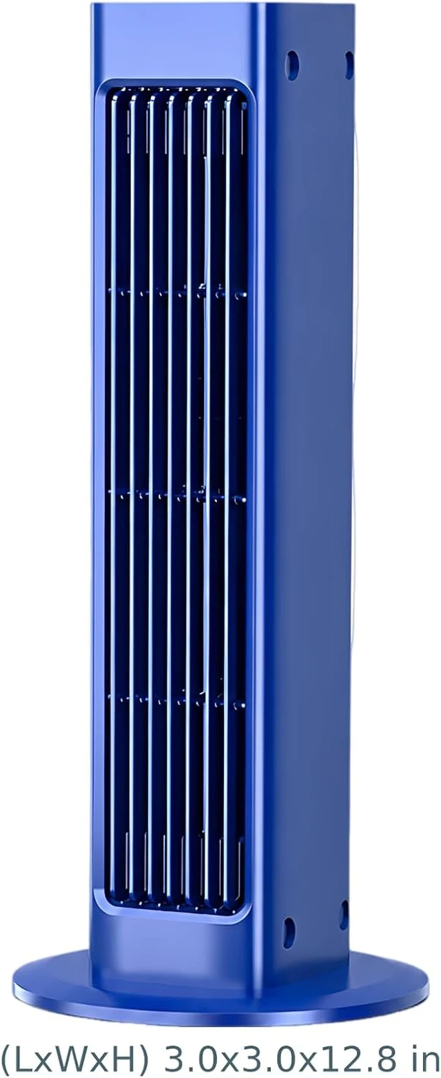 Alt view image 6 of 6 - Bladeless Rechargeable Tower Fan, Portable USB and Remote Control, 3000mAh Oscillating Cooling Fan for Office Bedroom Home, Quiet Desktop or Wall Mount Air Circulator with Wide Angle Oscillation