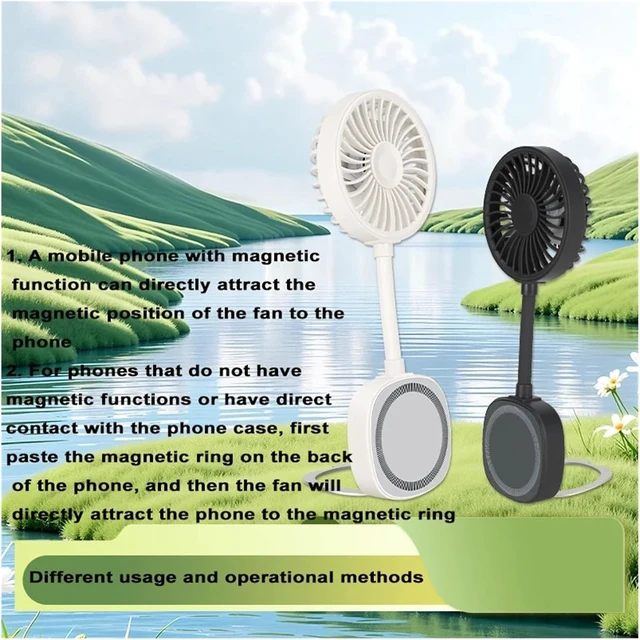 Alt view image 6 of 7 - Magnetic Fan For Handheld & Desk