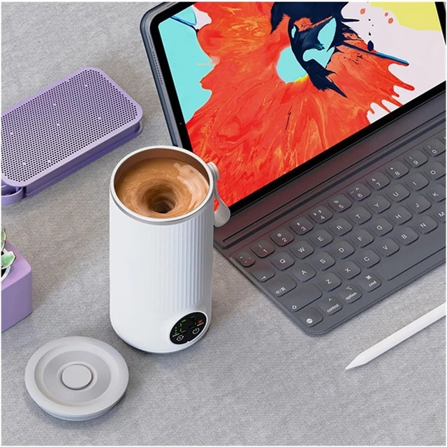 Alt view image 2 of 7 - USB Rechargeable Automatic Mixing Cup with 6 Temperature Modes for Coffee & Daily Drinks