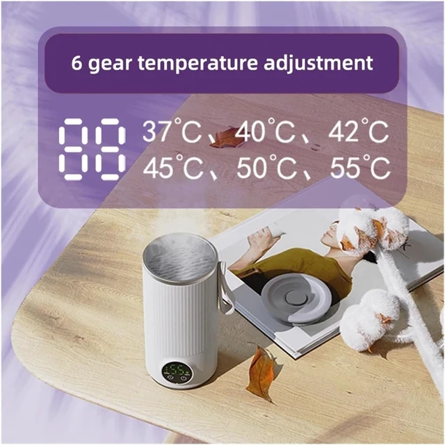 Alt view image 3 of 7 - USB Rechargeable Automatic Mixing Cup with 6 Temperature Modes for Coffee & Daily Drinks