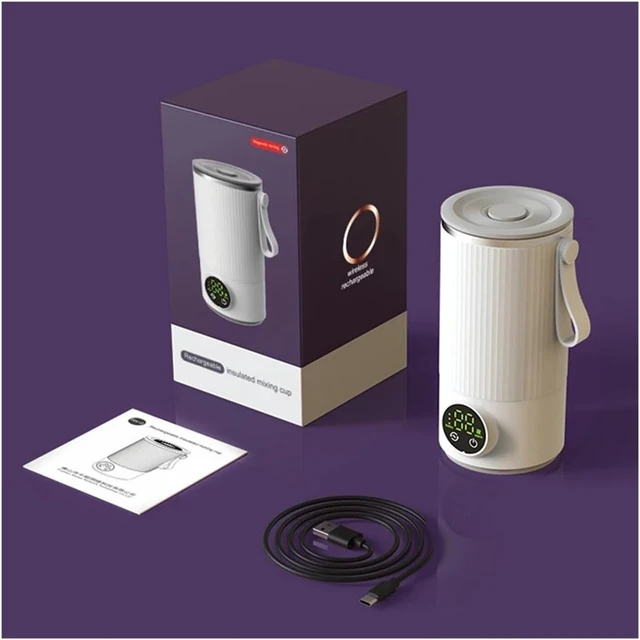 Alt view image 7 of 7 - USB Rechargeable Automatic Mixing Cup with 6 Temperature Modes for Coffee & Daily Drinks