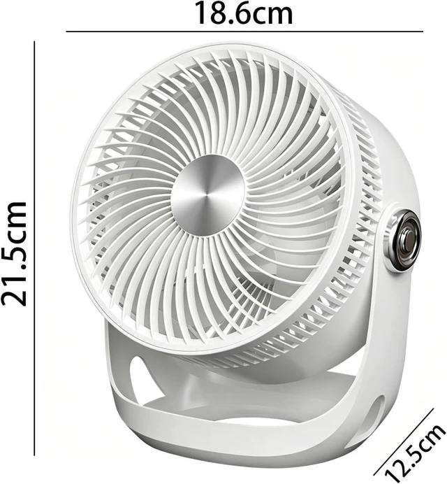 Alt view image 5 of 5 - Usb Desktop Fan, Quiet Personal Cooling Fan For Home Office Bedroom, White Tabletop Fan With Powerful Breeze, Low Noise Perfect For Desk Work & Sleep White