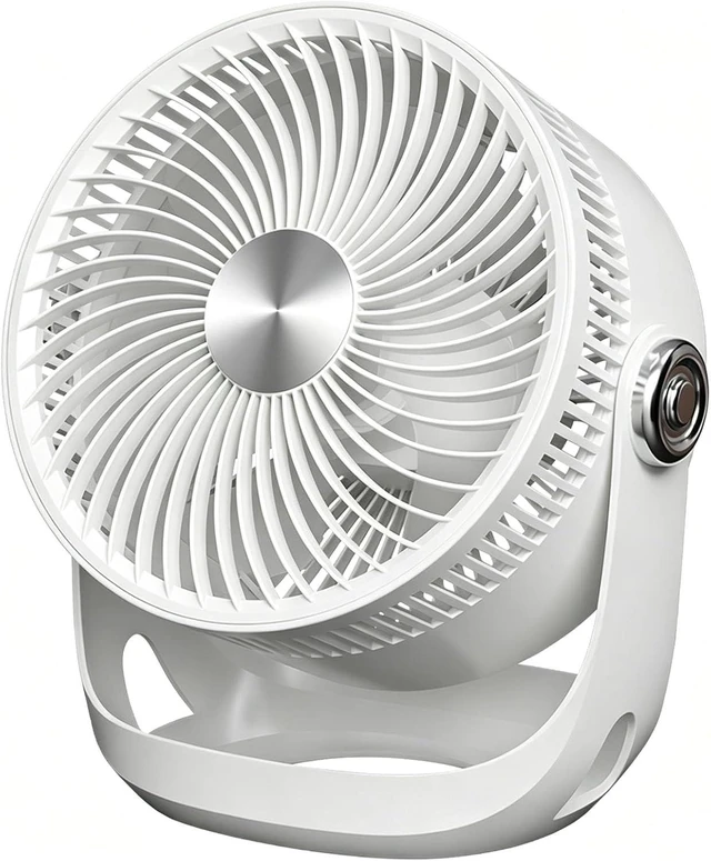 Main image of Usb Desktop Fan, Quiet Personal Cooling Fan For Home Office Bedroom, White Tabletop Fan With Powerful Breeze, Low Noise Perfect For Desk Work & Sleep White