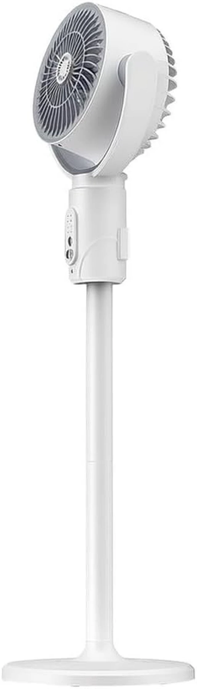Alt view image 4 of 5 - USB Air Circulator Fan with Auto Oscillation, Portable Floor or Desktop Fan for Home Dorm Office, Quiet Operation Compact Design (Plug-in Model)