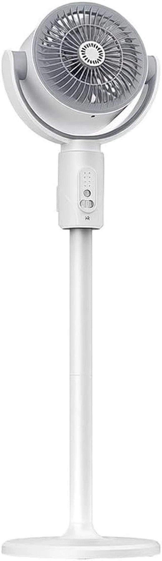 Alt view image 5 of 5 - USB Air Circulator Fan with Auto Oscillation, Portable Floor or Desktop Fan for Home Dorm Office, Quiet Operation Compact Design (Plug-in Model)