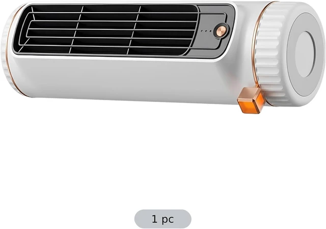 Alt view image 5 of 5 - Portable Fan, Personal Tower Fan with Vortex Cross Flow Tech for Quiet Cooling, 3 Speed Rechargeable Desk Fan with 360° Rotation and Safety Grille for Bedroom, Office, Small Desktop Spaces