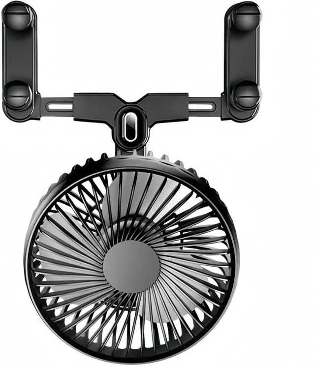 Main image of USB Car Fan for Chevrolet, USB Desk Fan Mini Portable Fans Car Cooling Fan 360° Rotatable 3 Speeds Air Circulation Fan,D