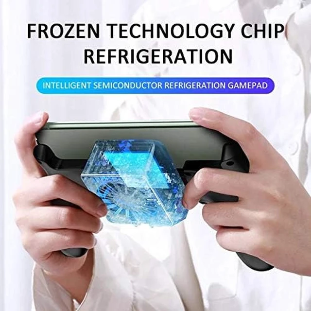 Alt view image 2 of 6 - Universal Mobile Phone Cooler Cooling Fan Game Pad Holder Bracket Radiator Smartphone Tablet