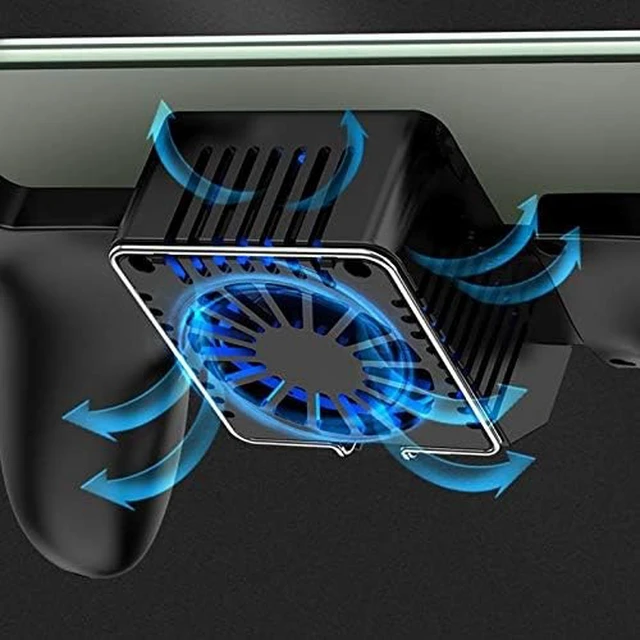 Alt view image 6 of 6 - Universal Mobile Phone Cooler Cooling Fan Game Pad Holder Bracket Radiator Smartphone Tablet