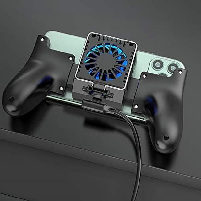 Alt view image 5 of 6 - Universal Mobile Phone Cooler Cooling Fan Game Pad Holder Bracket Radiator Smartphone Tablet