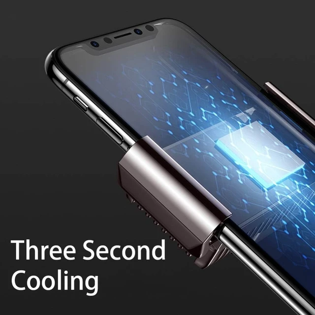 Alt view image 5 of 7 - Portable Mobile Phone Cooler Game Cooling Gaming Heat Sink Audio Aux Radiator