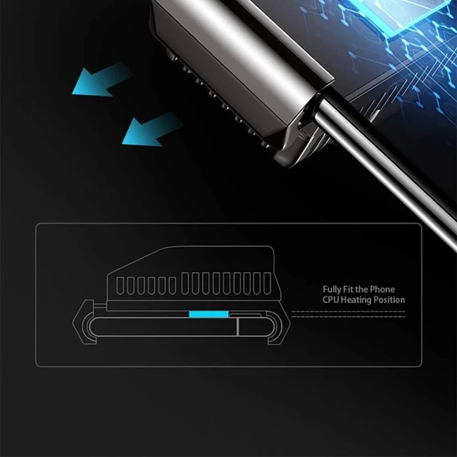 Alt view image 6 of 7 - Portable Mobile Phone Cooler Game Cooling Gaming Heat Sink Audio Aux Radiator