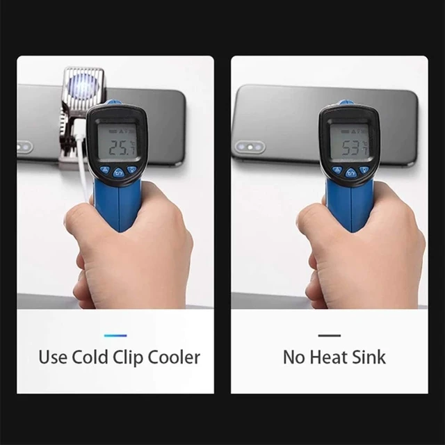 Alt view image 7 of 7 - Portable Mobile Phone Cooler Game Cooling Gaming Heat Sink Audio Aux Radiator