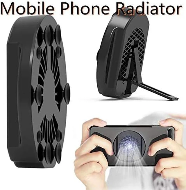 Alt view image 3 of 4 - Universal Cell Phone Mute Fan Holder Heat Sink Radiatorfor Gaming Phones Cooler Adjustable Portable