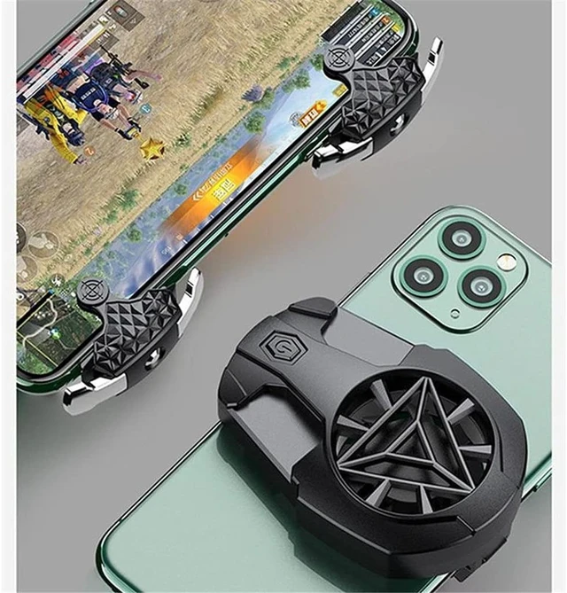 Alt view image 6 of 7 - Multi-function Mobile Phone Game Cooler System Holder Stand Radiator Gamepad Cooling Fan