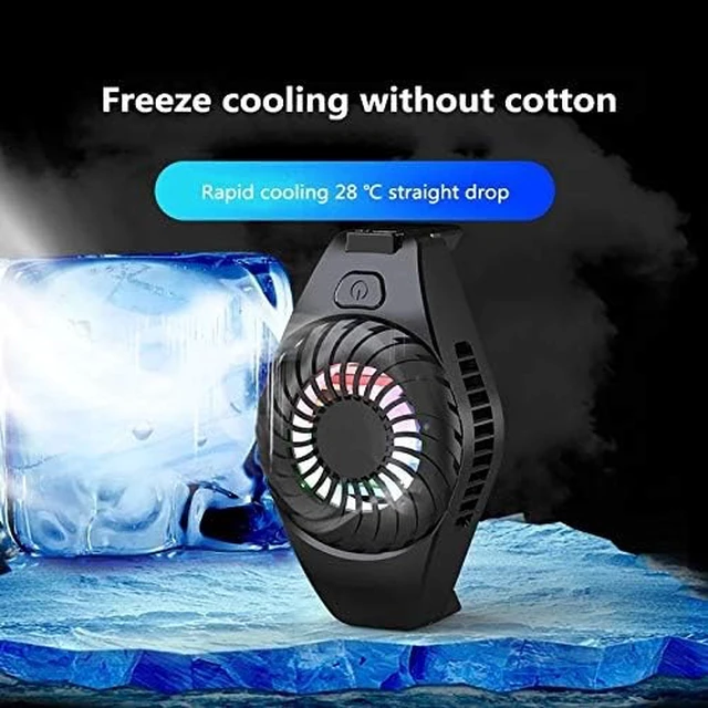Alt view image 4 of 6 - Universal Mobile Phone Cooler Adjustable Portable Heat Sink Cooling Fan Game Pad Holder