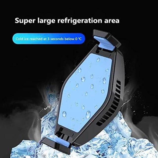 Alt view image 6 of 6 - Universal Mobile Phone Cooler Adjustable Portable Heat Sink Cooling Fan Game Pad Holder