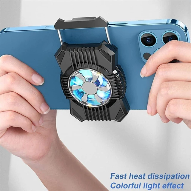 Alt view image 4 of 6 - Phone Cooler Cooling Fan Radiator Fits 4 To 7.4inch Smartphones Holder Stand