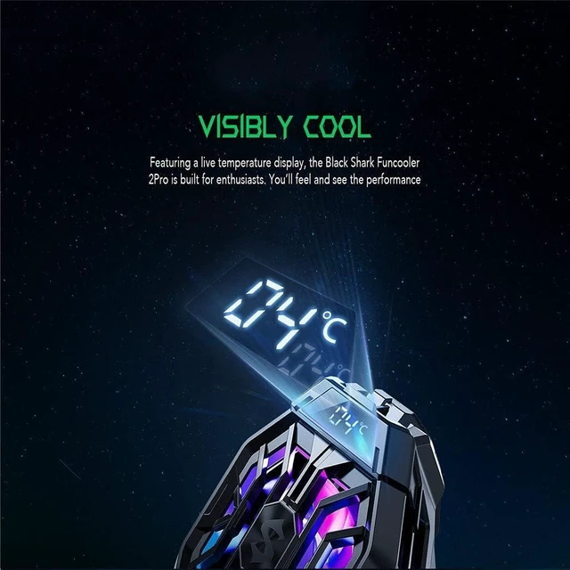 Alt view image 4 of 6 - Phone Fun Cooler Back Clip Radiating Gaming Mobile Cooling Fan Backlight Radiator Cold