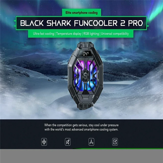 Alt view image 6 of 6 - Phone Fun Cooler Back Clip Radiating Gaming Mobile Cooling Fan Backlight Radiator Cold