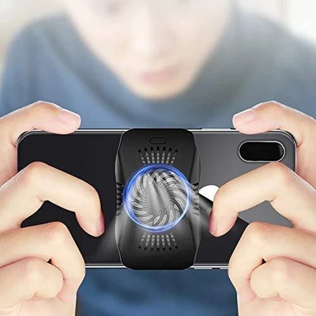 Alt view image 5 of 6 - Adjustable Mobile Phone Cooler Fan Game Handle Grip Cooling Heat Sink Aux Radiator Adapter for Live Broadcast