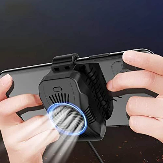 Alt view image 4 of 6 - Adjustable Mobile Phone Cooler Fan Game Handle Grip Cooling Heat Sink Aux Radiator Adapter for Live Broadcast