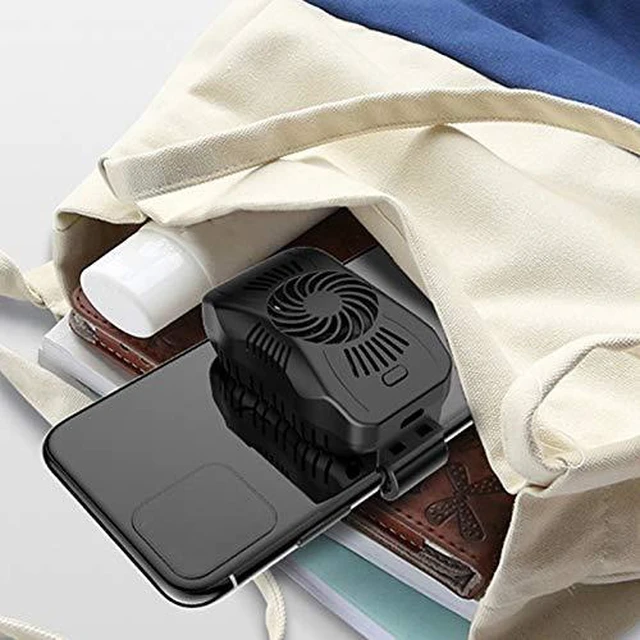 Alt view image 6 of 6 - Adjustable Mobile Phone Cooler Fan Game Handle Grip Cooling Heat Sink Aux Radiator Adapter for Live Broadcast
